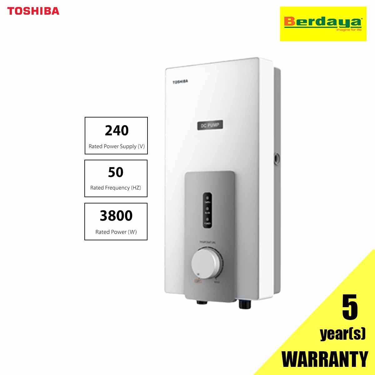 Toshiba DSK38S3MW DC Inverter Pump Water Heater | Berdaya