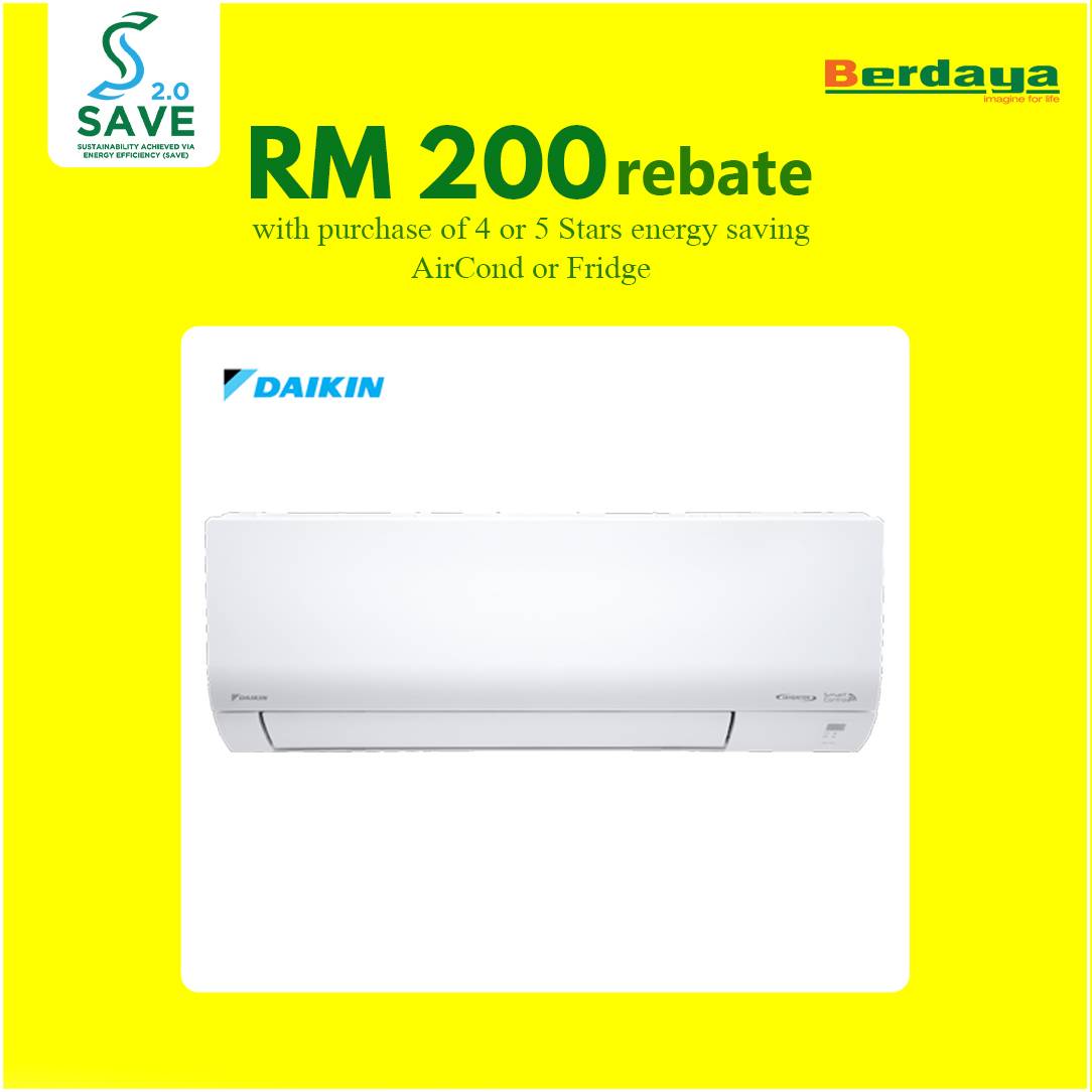 Daikin 1 5hp R32 Ftkf35av1m Inverter Smart Control Air Conditioner Berdaya