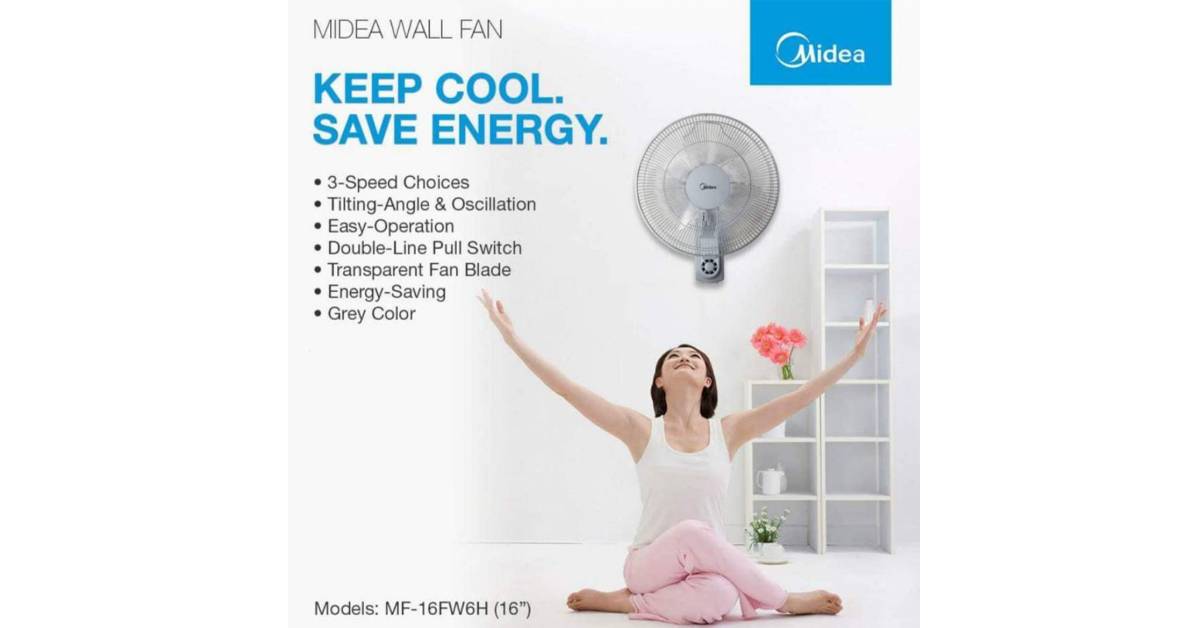 Midea Mf 16fw6h 16 Wall Fan Berdaya