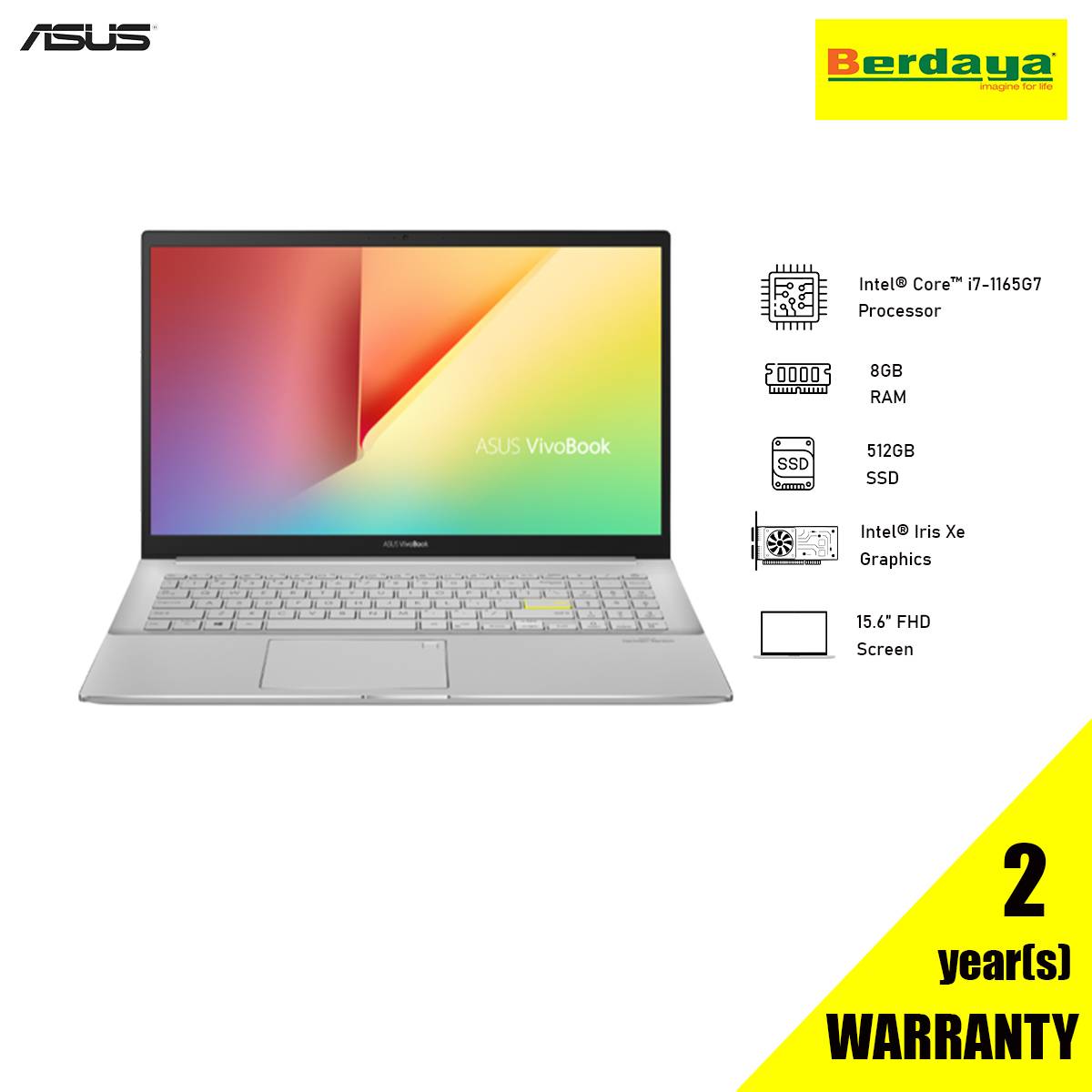 VivoBook S15 i7-1165G7/16GB/256GB ASUS、第11世代Coreを搭載
