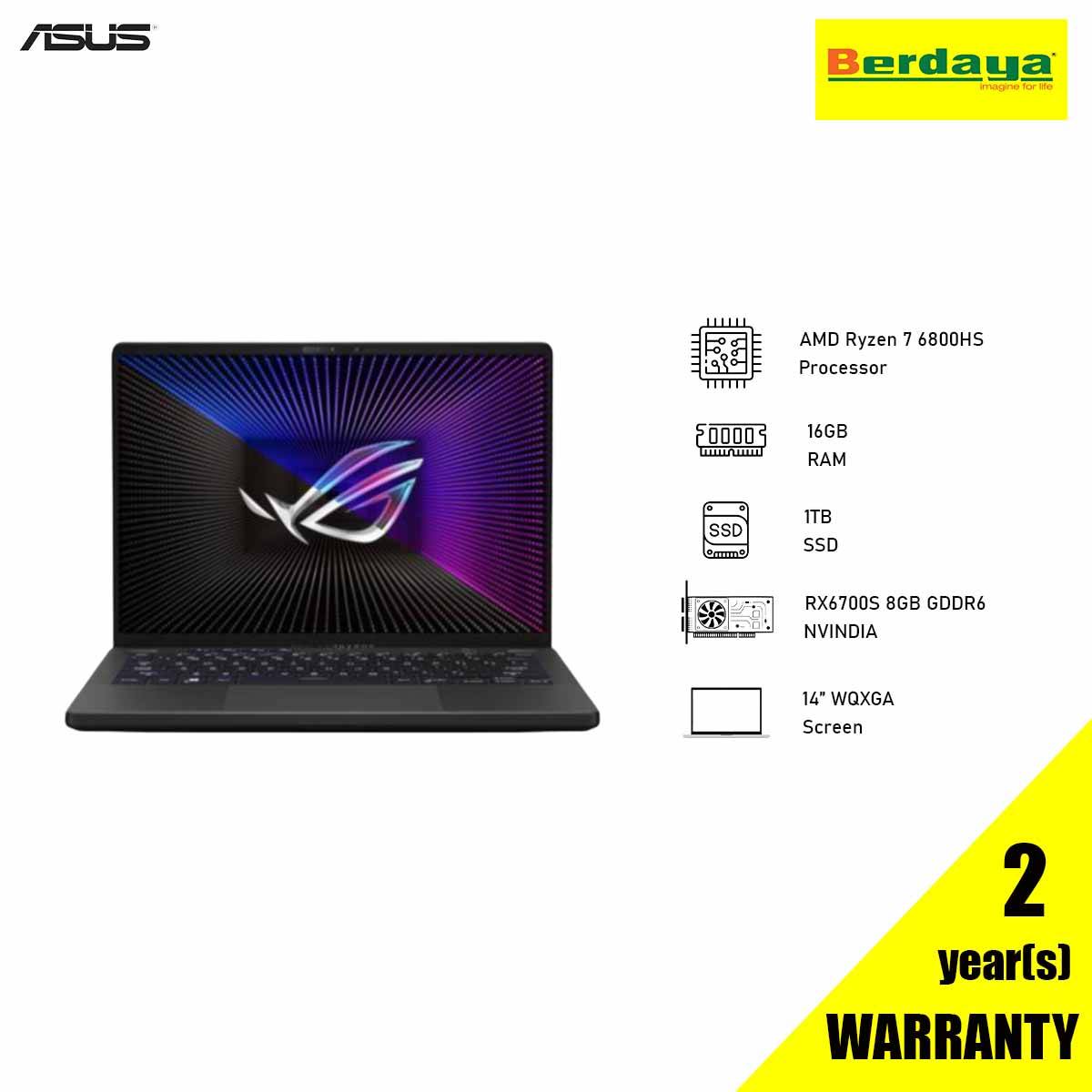 ASUS ROG ZEPHYRUS G14 GA402R-JL8173W | RYZEN 7 6800HS | 16GB ASUS ROG ZEPHYRUS G14 GA402R-JL8173W | RYZEN 7 6800HS | 16GB
