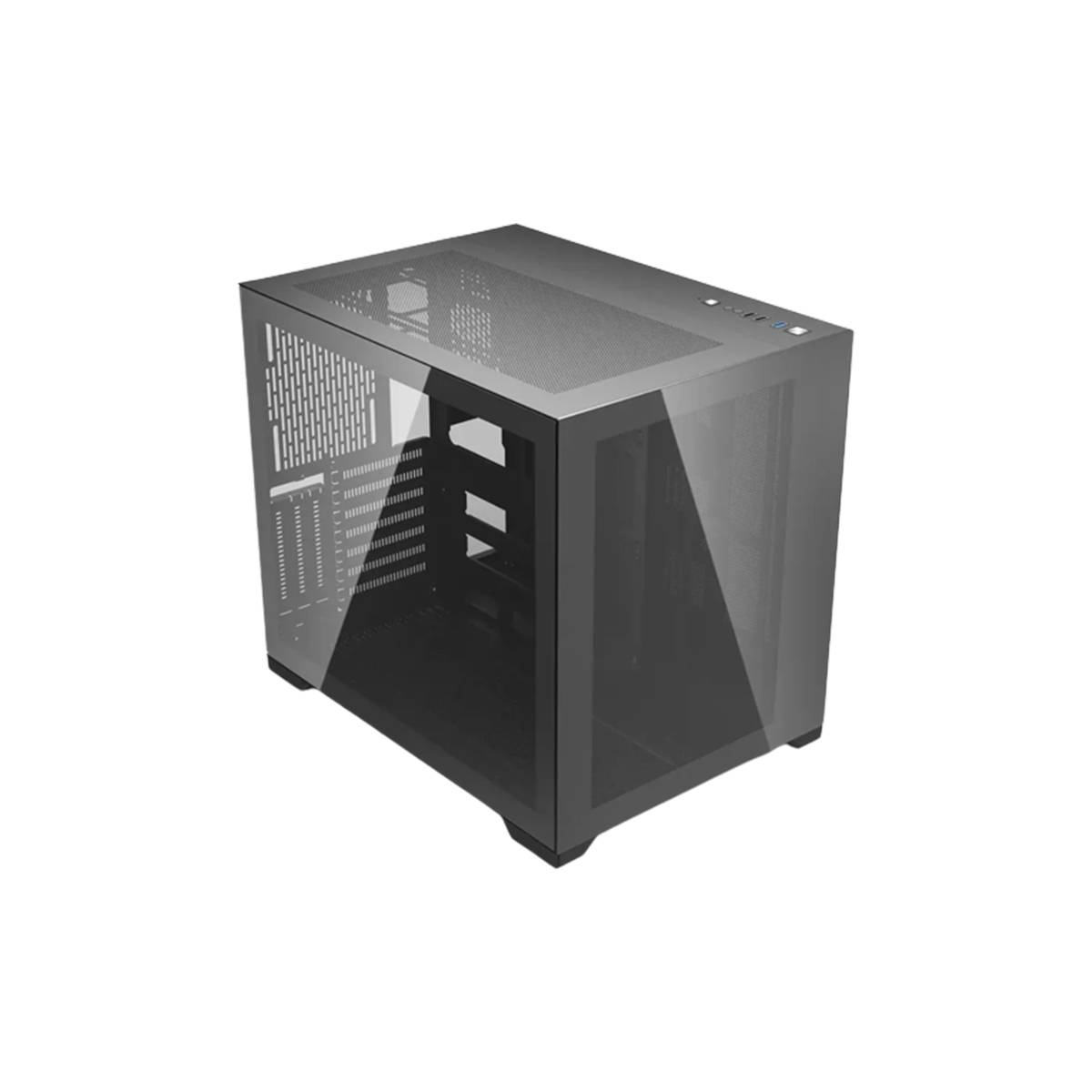 AIGO DARKFLASH C305 ATX TEMPERED GLASS GAMING CASING - BLACK | Berdaya