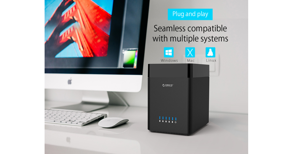ORICO DS500C3 5-BAY 3.5" SATA TYPE C HDD ENCLOSURE | Berdaya