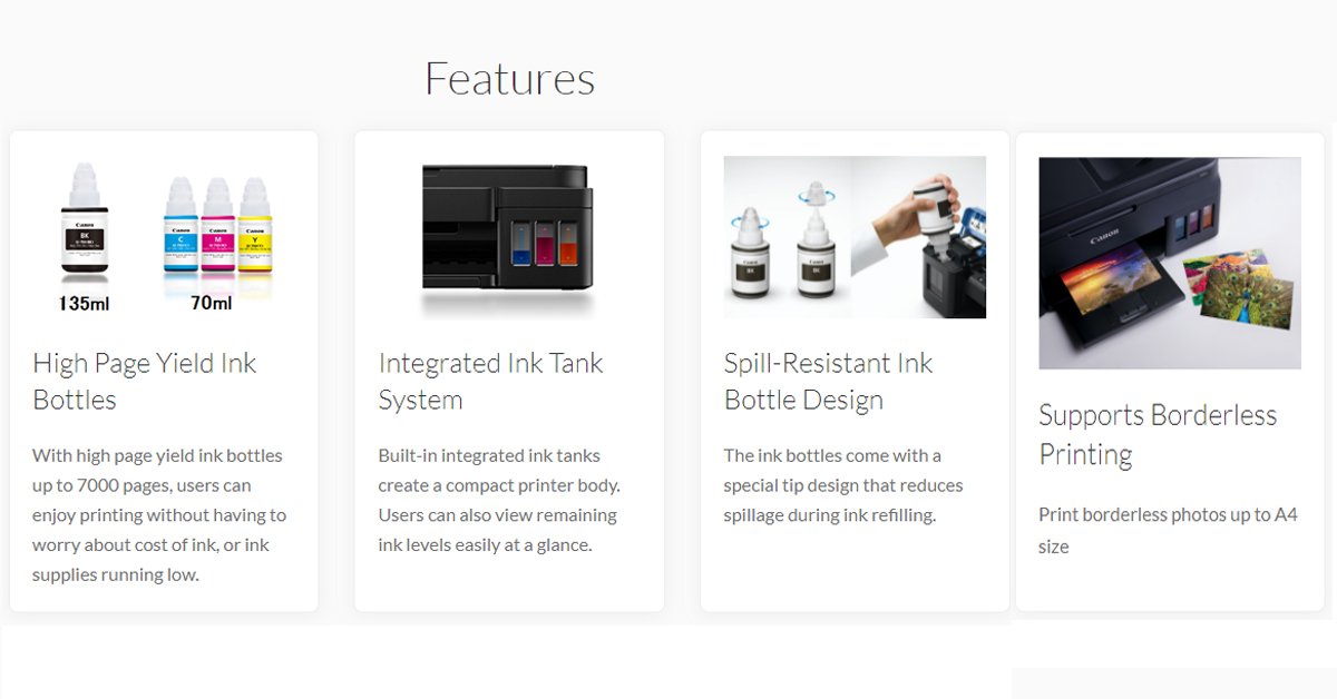 CANON PIXMA G1010 INKJET PRINTER | Bedaya