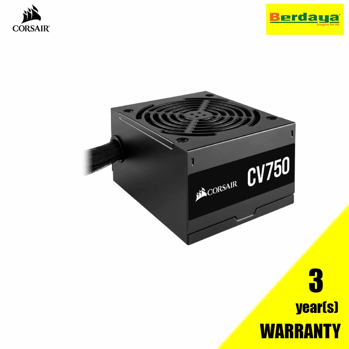 CORSAIR（コルセア） CV750 CV Series™ CV750 — 750 Watt 80 Plus® Bronze Certified PSU (EU)