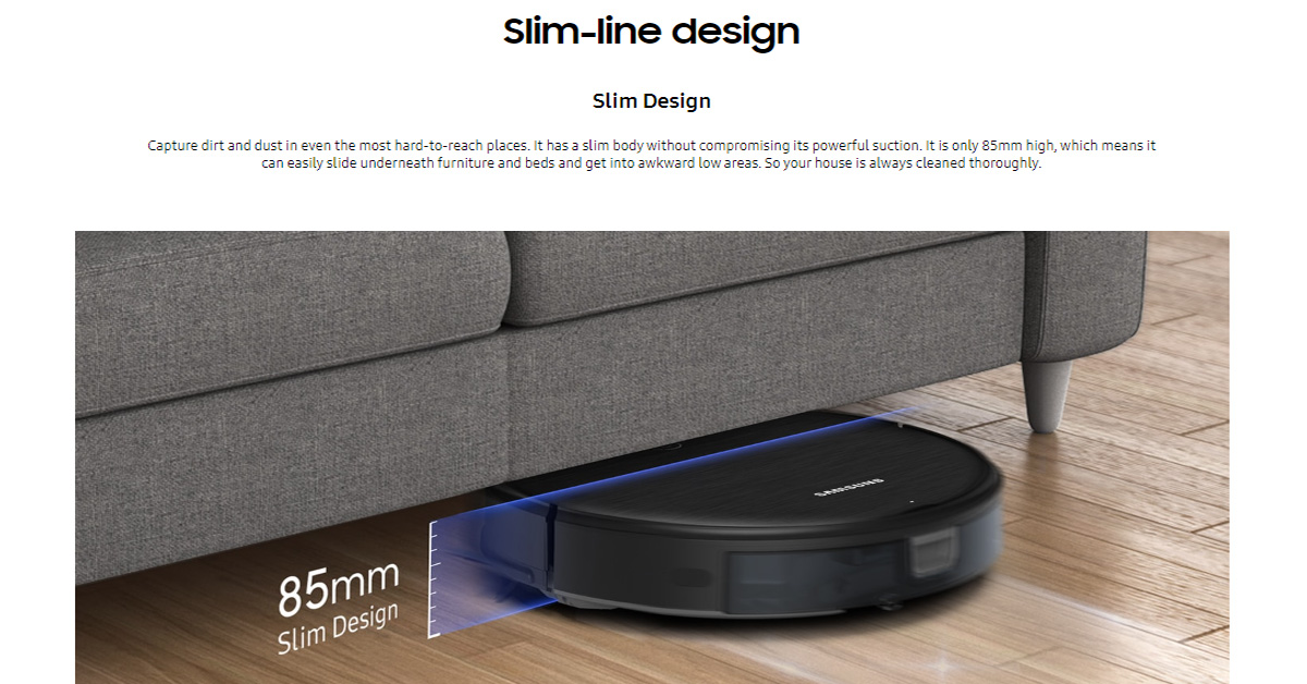 Samsung VR05R5050WK/ME POWERbot Essential with 2-in-1 Robot Vacuum ...