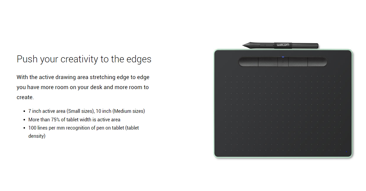 Wacom CTL-4100WL Intuos Small Pen Tablet with Bluetooth | Berdaya
