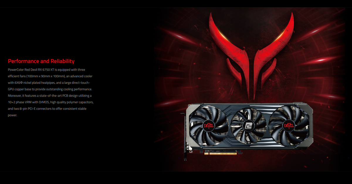 Powercolor Red Devil AMD Radeon RX 6750 XT Graphics Card
